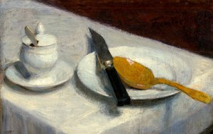 Nature morte avec pot de moutarde