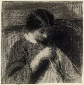 Femme cousant