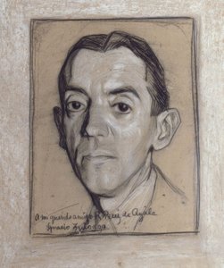 Portrait de Ramon Perez de Ayala (1888-1962) écrivain et journaliste espagnol - Ignacio Zuloaga
