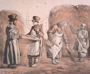Marchand ambulant de tartes et cocher De la série Voici notre peuple