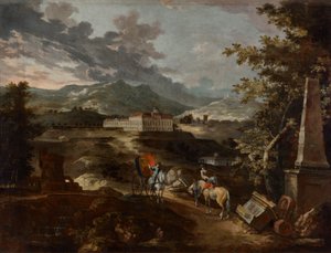 Paysage avec château de Stattenberg