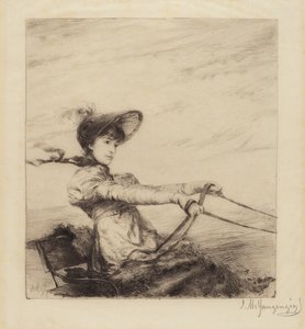 Sans titre (Femme conduisant une calèche)