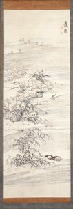 Village fluvial et plaisir de la pêche - Ike no Taiga