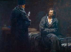 Avant la confession - Ilya Efimovich Repin