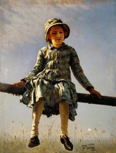 Libellule. Portrait de la fille du peintre, 1884