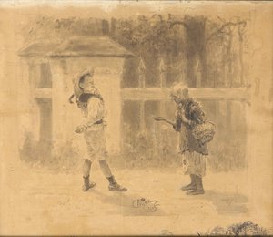 Fille mendiant, 1889 - Ilya Efimovich Repin