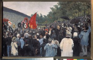 Le rassemblement annuel au cimetière du père Lachaise, à Paris - Ilya Efimovich Repin