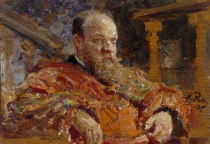 Portrait de Pavel Viktorovich Delarov 1851-1913, 1910 - Ilya Efimovich Repin