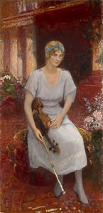 Portrait de la violoniste Cecilia Hansen 1897-1989, 1922