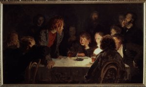 Une réunion révolutionnaire - Ilya Efimovich Repin