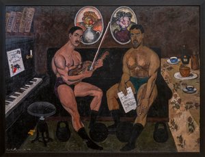 Autoportrait et portrait de Piotr Konchalovsky