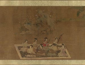 Dame Su Hui et son puzzle de vers, 16ème siècle - In the style of Qiu Ying
