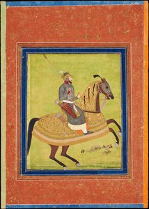 Prince Azam Shah à cheval