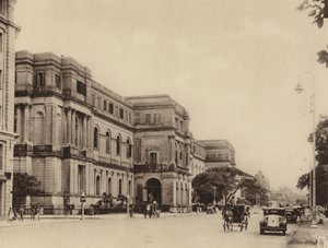 Le musée indien et Chowringhee Road en regardant vers le sud (photo n/b) - Indian photographer