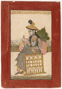 Une dame parée de bijoux, école de Kota, 1690-1720