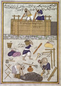 Un constructeur de murs en terre - Indian School