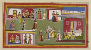 Le roi est aidé à rentrer dans son palais par ses reines. Il répudie Kaikeyi, lui disant de vivre dans le palais comme une veuve car il ne veut plus la voir, et est aidé à se coucher par Kausalya et Sumitra, tandis que les reines inférieures