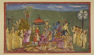 Rama demande à Sugriva comment il connaît si bien les quatre coins du monde
