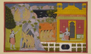 Les singes racontent à Svayamprabhā leur recherche de Sita, et elle leur parle du mystère de la grotte
