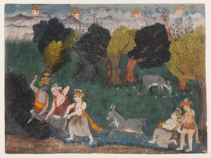 Balarama tue le démon âne, page d