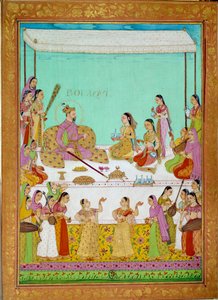 Bolaqui (ou khosrou) fils de Jihangir avec la Cour de Shah Alem