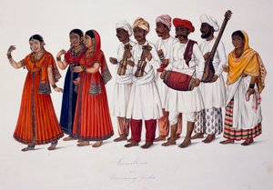 Danseuses et musiciens, c.1828