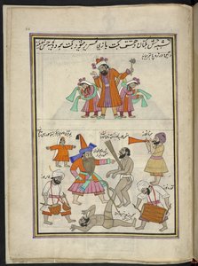 Artistes, 86 dessins reliés en un volume représentant des métiers et occupations au Cachemire, les artisans sont montrés au travail avec leurs outils et équipements, par un artiste du Cachemire, probablement à Srinagar, vers 1850-60 - Indian School