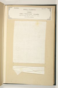 Tissu Gurrah, Patna, Bengale, de La Collection des fabricants de textiles de l