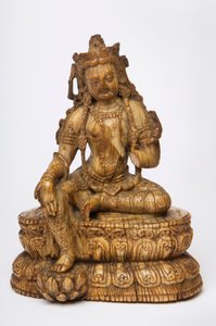 Figure en ivoire himalayenne de Tara