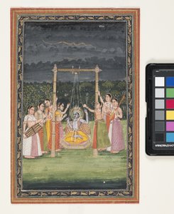 Krishna rendez-vous avec les Gopis