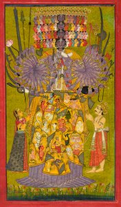 Krishna Vishvarupa, vers 1740 - Indian School