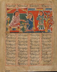 Mah Saman empoisonne Shakar, Inde, période Sultanat, c.1450