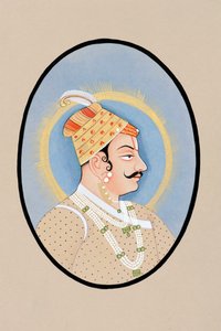Peinture miniature de Maharaja Pratap Singh Kishangarh