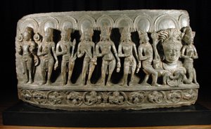 Navagraha, vers 950-1000 (détail) - Indian School