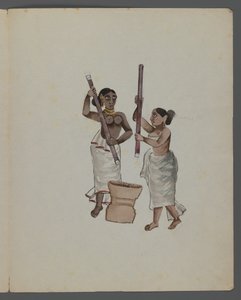 Une des neuf images montrant des Indiens dans différentes professions