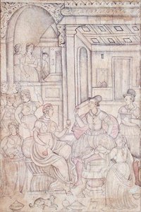 Marins portugais avec des femmes indiennes - Indian School
