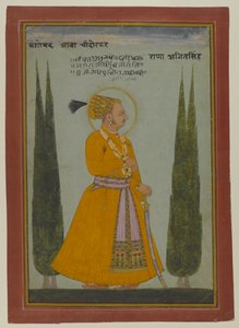 Portrait posthume du Maharaja Ajit Singh de Marwar, 1762
