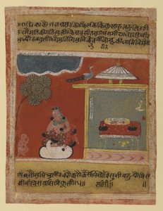 Radha languissant pour son bien-aimé, page d