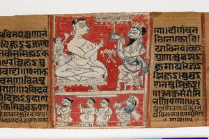 Vimalaprava converse avec Raji et Lakshmi, c.1300 - Indian School
