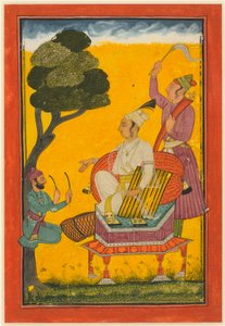 Vivaca Ragaputra, une feuille de la série Ragamala, vers 1700-20