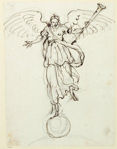 Renommée, esquisse préliminaire, vers 1631 - Inigo Jones