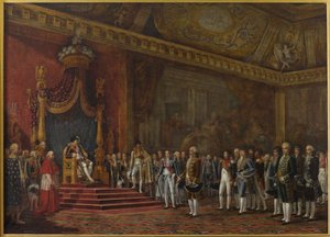 Députation du Sénat romain présentant son hommage à Napoléon Ier le 16 novembre 1809, 1810 - Innocent Louis Goubaud