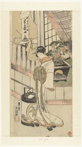 Courtisane Handayu de la maison Naka-omi - Ippitsusai Bunchō