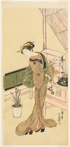 Serveuse à la maison de thé Owariya