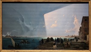 Éclipse solaire à la fondamenta Nuove - Ippolito Caffi