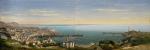 Vue de Gênes avec le port