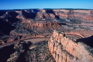 Canyon de Tsegi, foyer des ruines indiennes Anasazi de Keet Seel sur la réserve indienne Navajo
