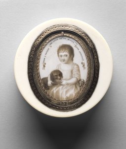 Boîte avec portrait d