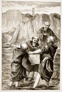 Boîte de Sainte Brigitte, de The Trias Thaumaturga, ou Trois Saints Faiseurs de Miracles d