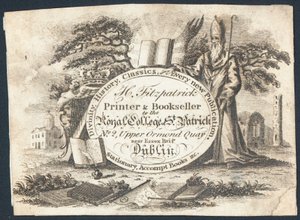 Carte de Visite, H Fitzpatrick (gravure) - Irish School